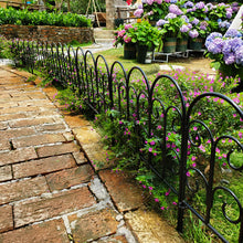Load image into Gallery viewer, SCENDOR Garden Decorative Fences Panel 18"x16" 5 Pack for Flower Bed Edging Rustproof Dog Fencing
