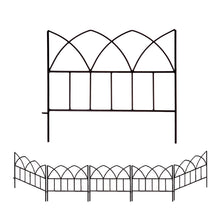 Load image into Gallery viewer, SCENDOR Garden Decorative Fences Panel 18"x16" 5 Pack for Flower Bed Edging Rustproof Dog Fencing
