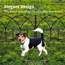 Load image into Gallery viewer, SCENDOR Garden Decorative Fences Panel 18"x16" 5 Pack for Flower Bed Edging Rustproof Dog Fencing
