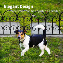 Load image into Gallery viewer, SCENDOR Garden Decorative Fences Panel 18"x16" 5 Pack for Flower Bed Edging Rustproof Dog Fencing
